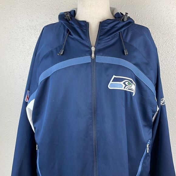 NFL Seattle Seahawks Full Zip Jacket Size L EUC - Picture 2 of 9